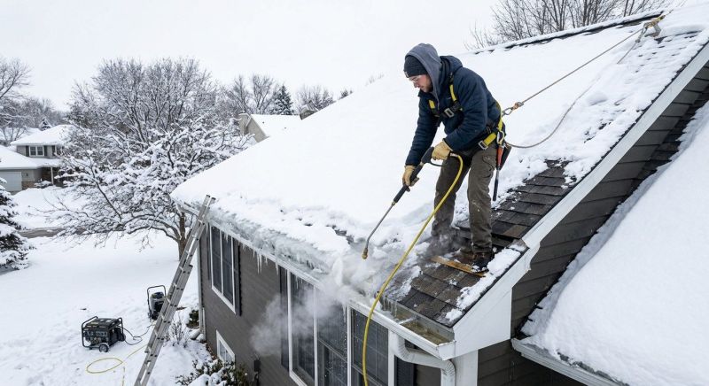 Roof Ice Dam Removal in Tulsa, OK