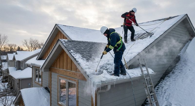 Roof Ice Dam Removal in Puyallup, WA