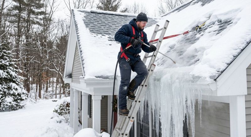 Roof Ice Dam Removal in Tulsa, OK